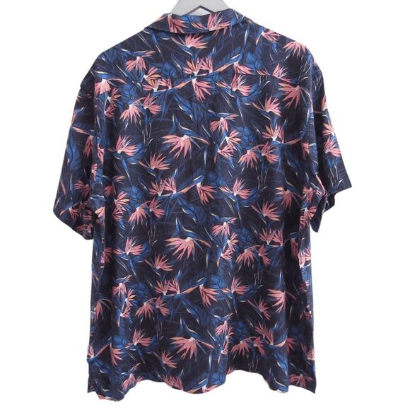NWT Vineyard Vines Birds Of Paradise Island Cabana Shirt Linen Blend Sz L - Picture 5 of 6